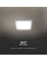 V-TAC 6W LED Мини Панел SAMSUNG Чип Backlit Външен монтаж Квадрат 4000K - 104931 - 7