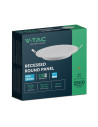V-TAC 24W LED SAMSUNG Чип Backlit Мини Панел Вграждане Кръг 3000K - 78671 - 3