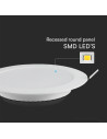 V-TAC 18W LED Мини Панел SAMSUNG Чип Backlit Вграждане Кръг 6500K - 78661 - 4