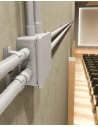 Kouvidis Разклонителна кутия открит монтаж 67x67x38мм IP55 цвят Сив PC CONDUR  /до изчерпване/ - KD3013016 - 2