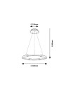 Rabalux Sindri Висящи осветителни тела IP20 LED 45W 3000, 4000 72229 - 6