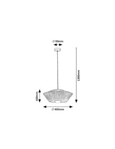 Rabalux Revan Висящи осветителни тела IP20 E27 1x MAX 6W K 72150 - Цена | LEDs4economy 2