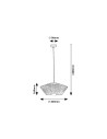 Rabalux Revan Висящи осветителни тела IP20 E27 1x MAX 6W K 72150