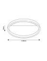 Rabalux Thric Плафон IP20 LED 20W 3000 71309 - 2