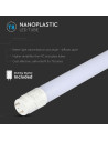 V-TAC LED Пура T8 10W 60 см Nano Пластик 3000K Без Ротационна - 216392 - 6