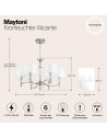 MAYTONI Полилей Аликанте - MOD014CL-06N - 6