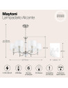 MAYTONI Полилей Аликанте - MOD014CL-06N - 8