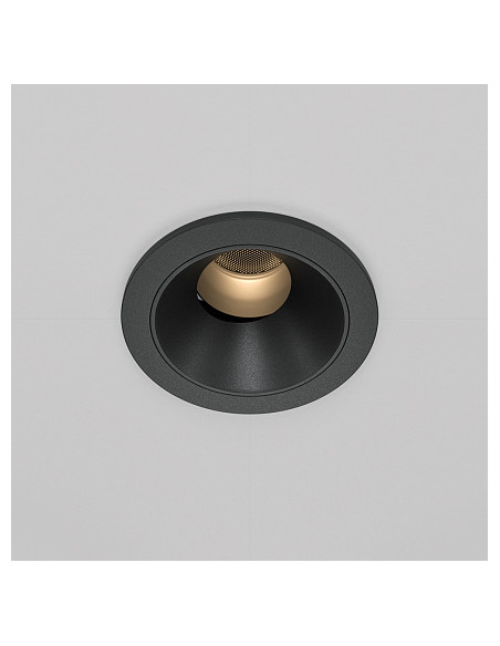 MAYTONI Downlight Wise - DL057-7W3K-B | Leds4economy.com