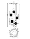 MAYTONI Пендел Drop - MOD273PL-L80G3K - 7