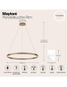 MAYTONI Пендел Rim - MOD058PL-L42BS3K - 3