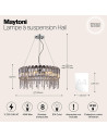 MAYTONI Пендел Hail - MOD097PL-08CH - 12