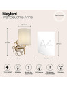 MAYTONI Стенна лампа Анна - H007WL-01G - 3
