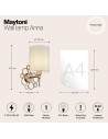 MAYTONI Стенна лампа Анна - H007WL-01G - 4