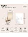 MAYTONI Стенна лампа Анна - H007WL-01G - 5