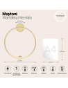 MAYTONI Стенна лампа Halo - MOD005WL-L22BSK1 - 4