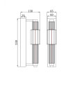 MAYTONI Стенна лампа Verticale - MOD308WL-L9CG3K - 5