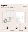 MAYTONI Стенна лампа Alicante - MOD014WL-01N - 3
