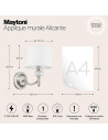 MAYTONI Стенна лампа Alicante - MOD014WL-01N - 8
