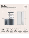 MAYTONI Стенна лампа Bronx - O576WL-01GR - 8