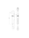 COMMEL Разклонител с копче ЧЕРЕН 3х2P+E с кабел 1.4 метра и 3хUSB тип A+C 3.4A 17W за бюро  - C235-130