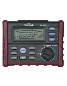 TESTBOY Тестер за кабелна изолация CAT III 1000Vdc, 0.01MΩ...100GΩ, LCD и звук, Testboy TV 431 - 4028532214319 - Цена | LEDs4eco
