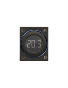 30440.G Стаен ротативен термостат Linea, 100-240V 2M, с циферблат, Black, Vimar - Цена | LEDs4economy