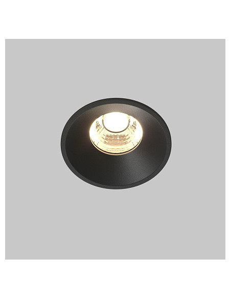 MAYTONI Кръгла лампа Downlight - DL058-7W3K-B | Leds4economy.com