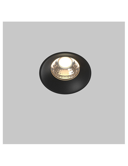 MAYTONI Кръгла лампа Downlight - DL058-12W3K-TRS-B | Leds4economy