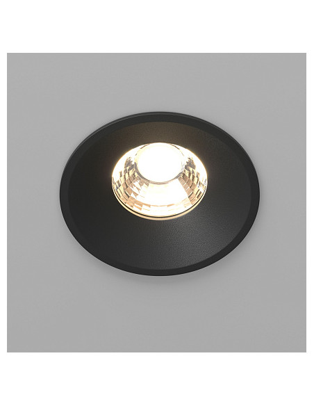 MAYTONI Кръгла лампа Downlight - DL058-12W3K-B | Leds4economy.com