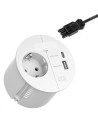 BACHMANN Модул LOOP IN CHARGE с 1x Шуко и USB A+C Power Delivery 22W Ф80мм, цвят Бял, - B938.303 - Цена | LEDs4economy