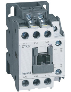 Legrand Контактор CTX3-22 3P 4kW (9A AC-3) 1NO-1NC 24V 50/60Hz - 416080 - Цена | LEDs4economy