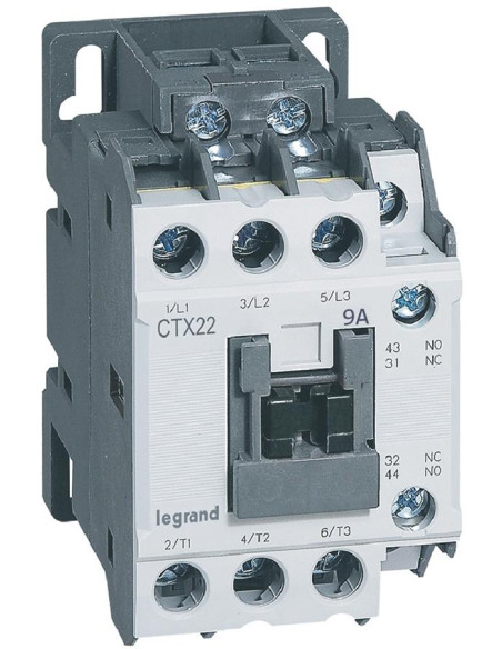 Контактор CTX3-22 3P 4kW (9A AC-3) 1NO-1NC 24V 50/60Hz Legrand