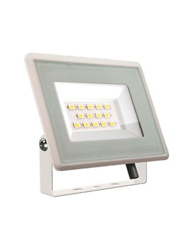 V-TAC 10W LED Прожектор SMD F-Series Бяло Тяло 4000K - 6731 | 