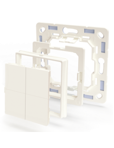 Shelly SMART Бутон с 16 функции с батерия бял Shelly BLU Wall Switch 4 за Умен Дом (Съвместим с Niloe) - Цена | LEDs4economy