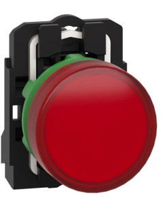 SE Сигнална лампа LED сглобена червена 24Vac/dc Ø22mm XB5 - XB5AVB4 - Цена | LEDs4economy