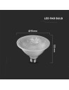 LED Крушка - SAMSUNG ЧИП 11W E27 PAR30 6400K - 6