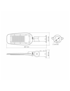 LED ЛАМПА ЗА ОТКРИТО VLE-SLe14-505 STREET LED 50W/5K VIDEX - Цена | LEDs4economy 2