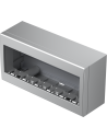 TEM Конзола за открит монтаж IP40 6 мод. цвят Сребро мат, Modul - AC61ES - Цена | LEDs4economy
