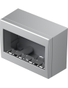 TEM Конзола за открит монтаж IP40 4 мод. цвят Сребро мат, Modul - AC41ES - Цена | LEDs4economy