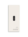 VIMAR 30292.C25B PD USB-C Контакт Linea 1M 25W, white, 