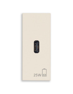VIMAR 30292.C25C PD USB-C Контакт Linea 1M 25W, canvas, - Цена | LEDs4economy