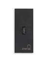 VIMAR 30292.C25G PD USB-C Контакт Linea 1M 25W, black, 