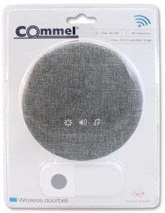 COMMEL Безжичен звънец Ф125 LED 38 мелодии 85dB 200 метра - C411-112 - Цена | LEDs4economy 2