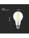 V-tac LED Крушка - 12W Filament E27 A60 3000К 217458 - 4