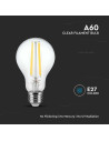 V-tac LED Крушка - 12W Filament E27 A60 3000К 217458 - 5