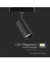 V-TAC 8W LED Магнитно Релсово SMART Тяло Черно 3 в 1 - 6888 - 5