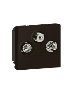 Legrand 079186L TV/R/SAT Розетка Mosaic, 2М, mat black, - 079186L - Цена | LEDs4economy 2