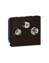 Legrand 079186L TV/R/SAT Розетка Mosaic, 2М, mat black,  - 079186L - 2