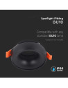 V-TAC GU10 Корпус Черна Рамка + Черен Рефлектор - 6696 - 5