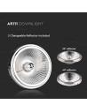 V-tac LED Крушка - AR111 20W Регулиращ Рефлектор 40`D/20`D 4000K Silver 212793 - 5